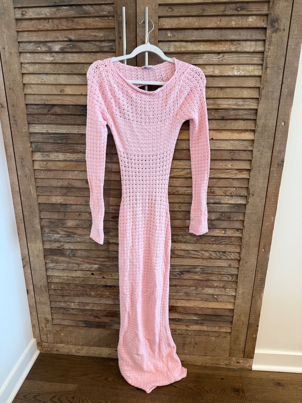 Limited edition - GUIZIO for Frankie's- Crochet Long Sleeve Maxi Dress